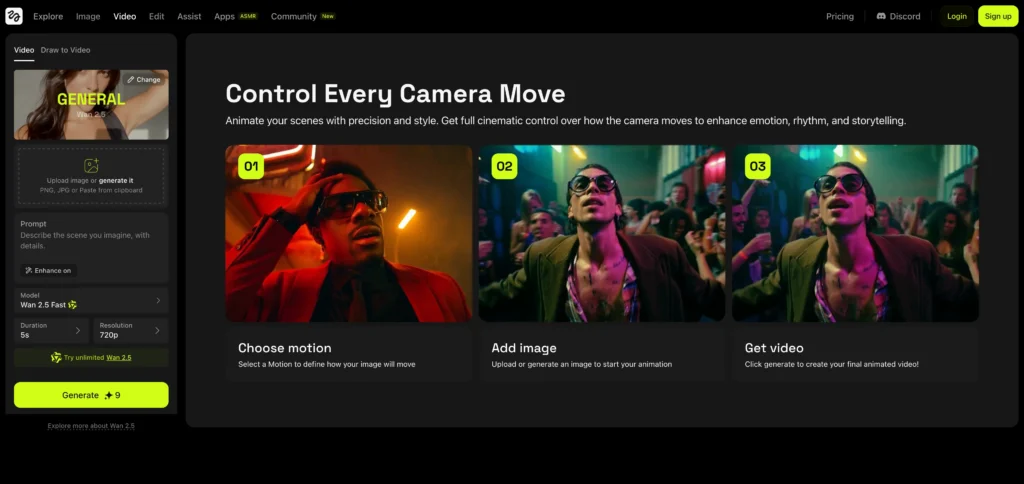 higgsfield ai video generator