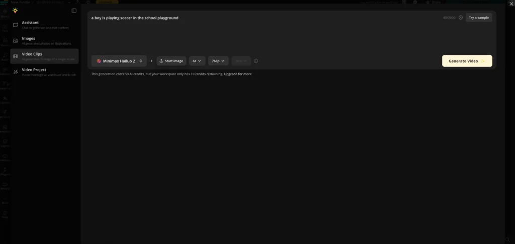 kapwing ai video generator