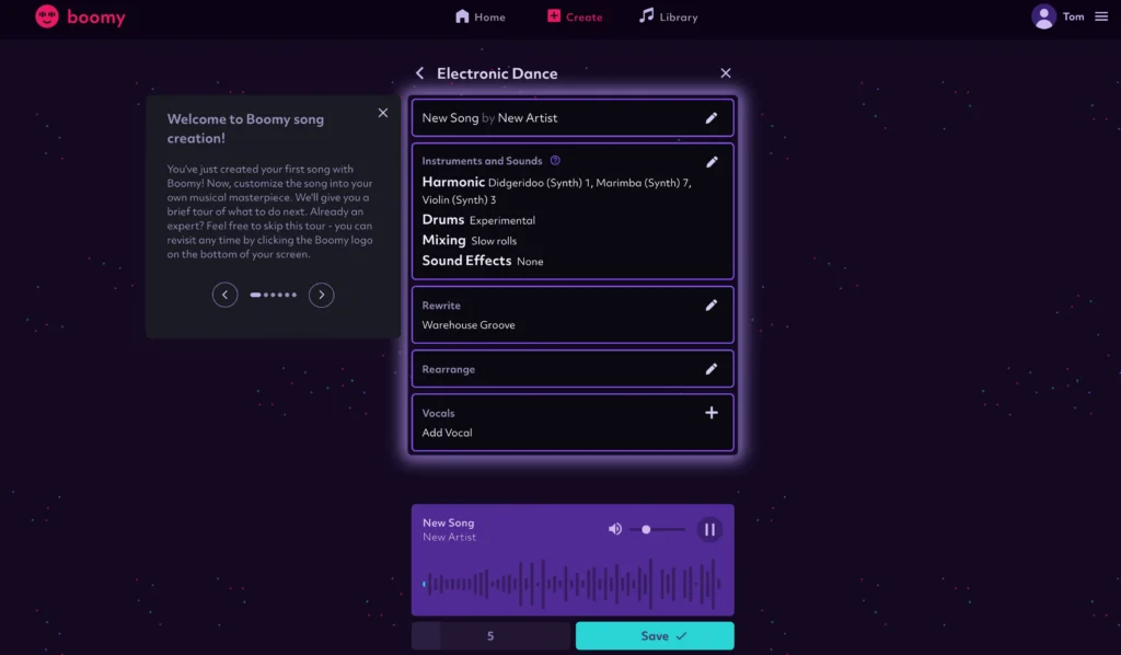 Boomy ai music generator