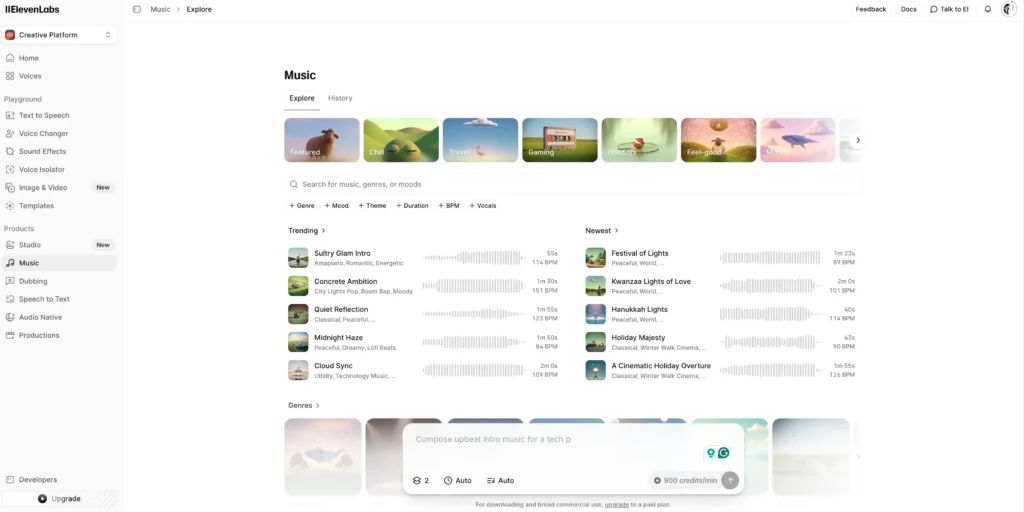 elevenlabs ai music generator