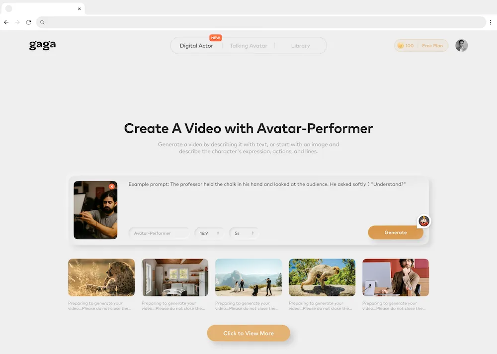 gaga ai influencer generator