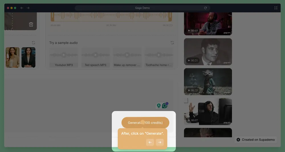 generate and export the video
