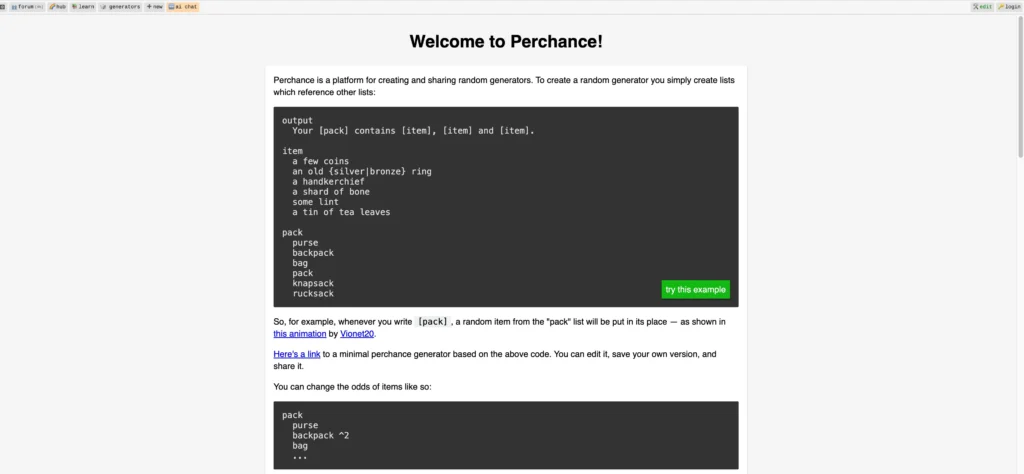 perhance ai video generator