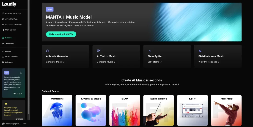 suno ai music alternative loudly