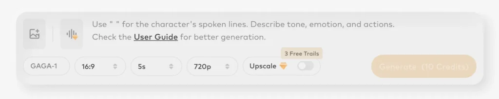 prompt control of gaga ai avatar