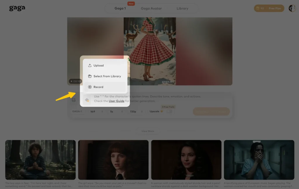 voice reference of gaga ai avatar