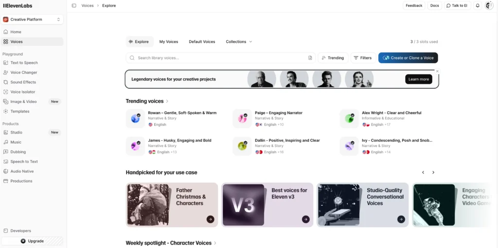 11labs ai celebrity voice generator