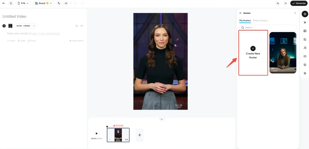create avatar video in heygen