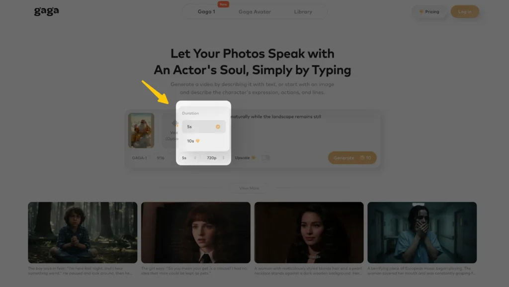 set the ai movie duration