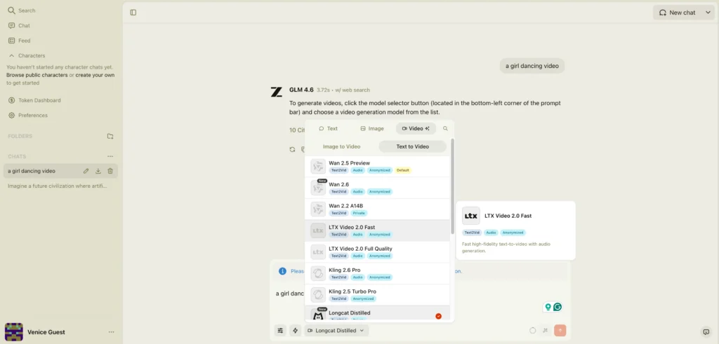 venice ai image to video nsfw