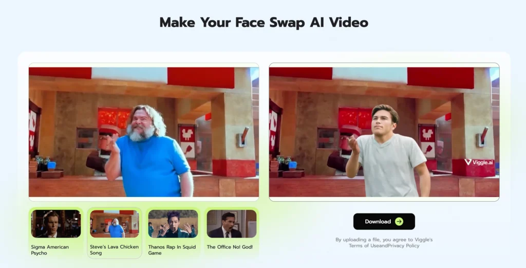 viggle ai face swap
