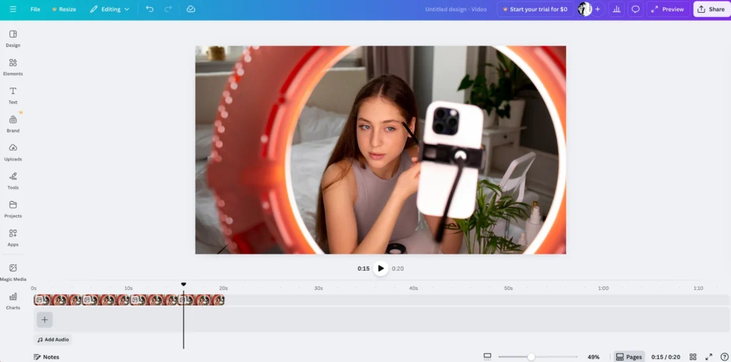 canva image to video generator