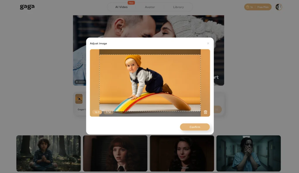 gaga ai baby generator