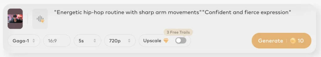 gaga ai prompt control