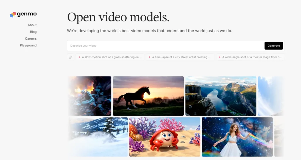 genmo ai video generator from image