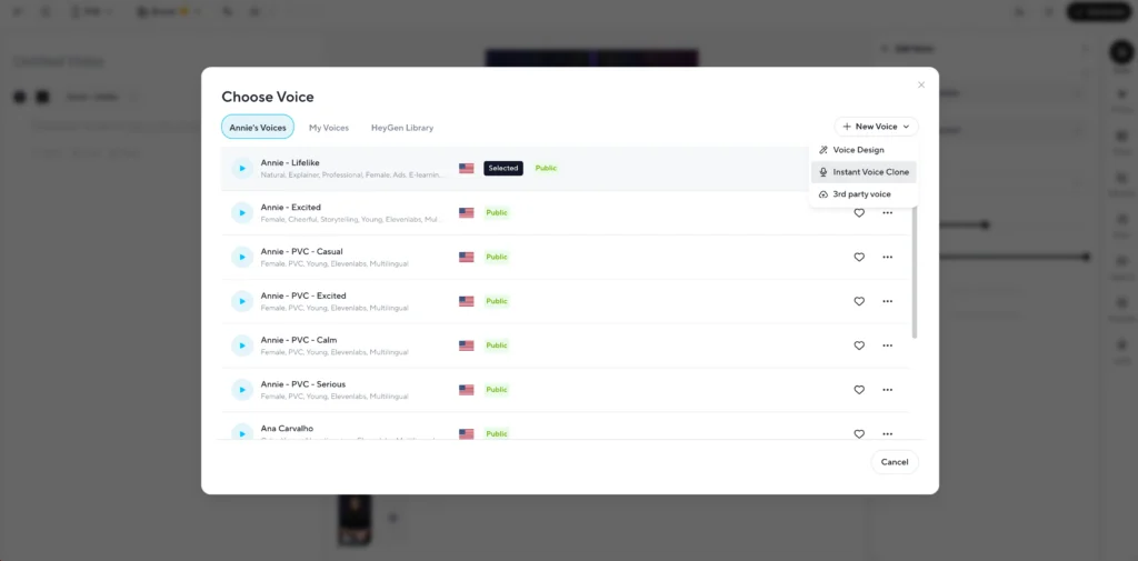 heygen ai voice cloning 