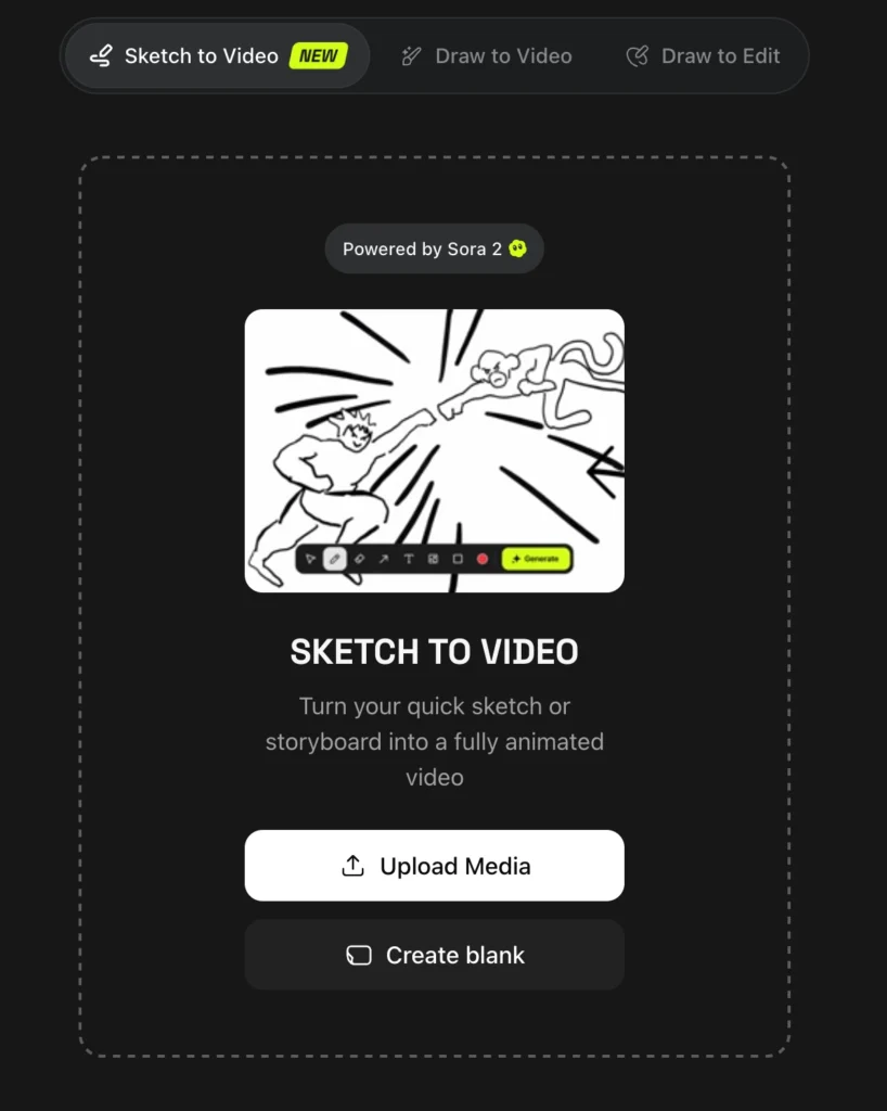 higgsfield ai sketch to video