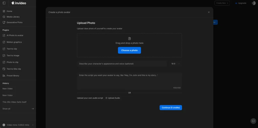 invideo ai image to video
