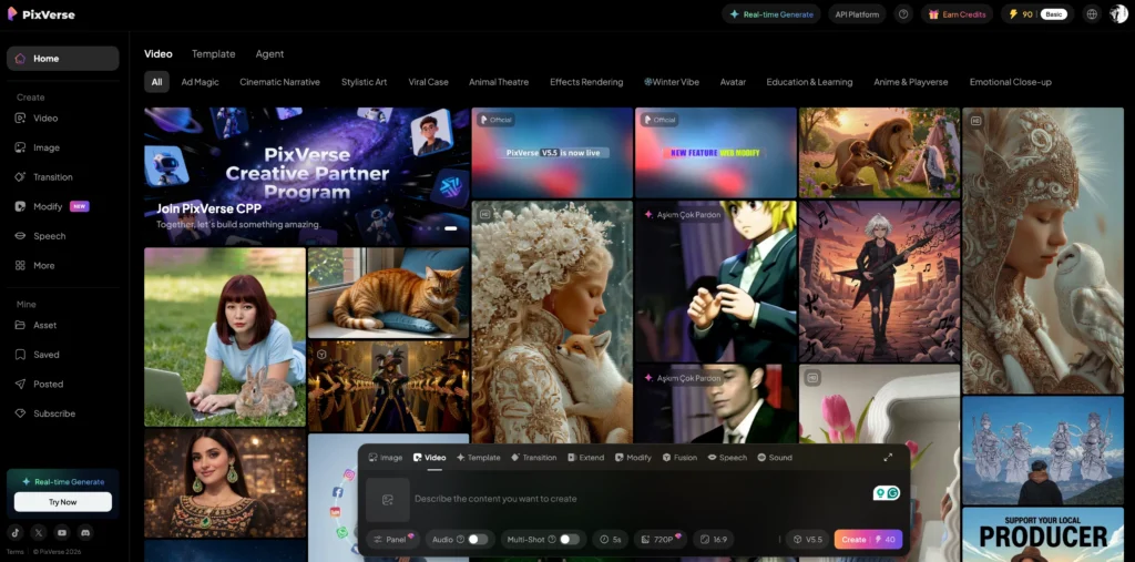 pixverse ai text to video