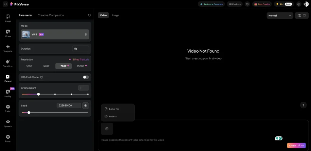 pixverse ai video extender