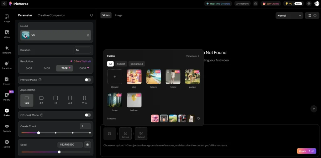 pixverse ai video fusion
