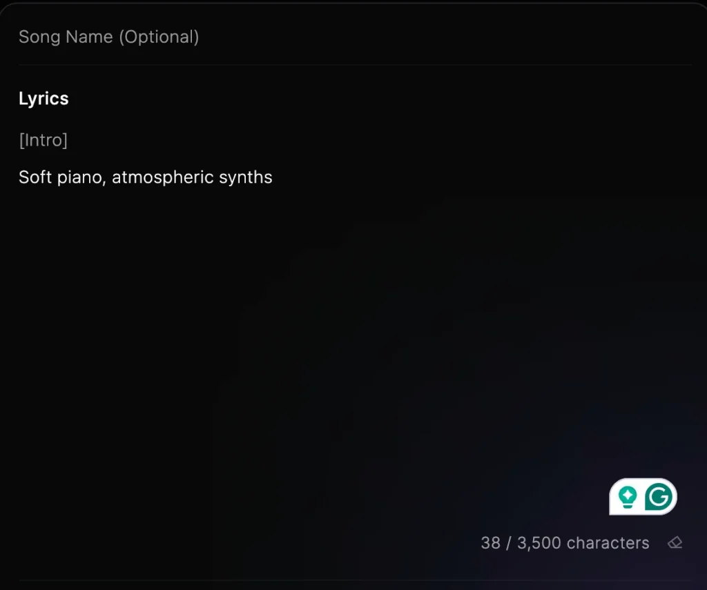structure your lyrics
