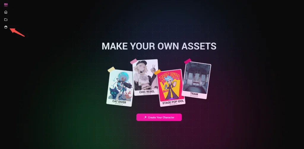 create characters with oiioii