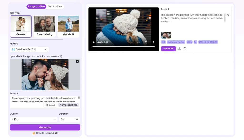 easemate ai kiss generator