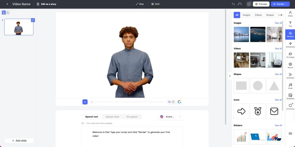 elai avatar generator
