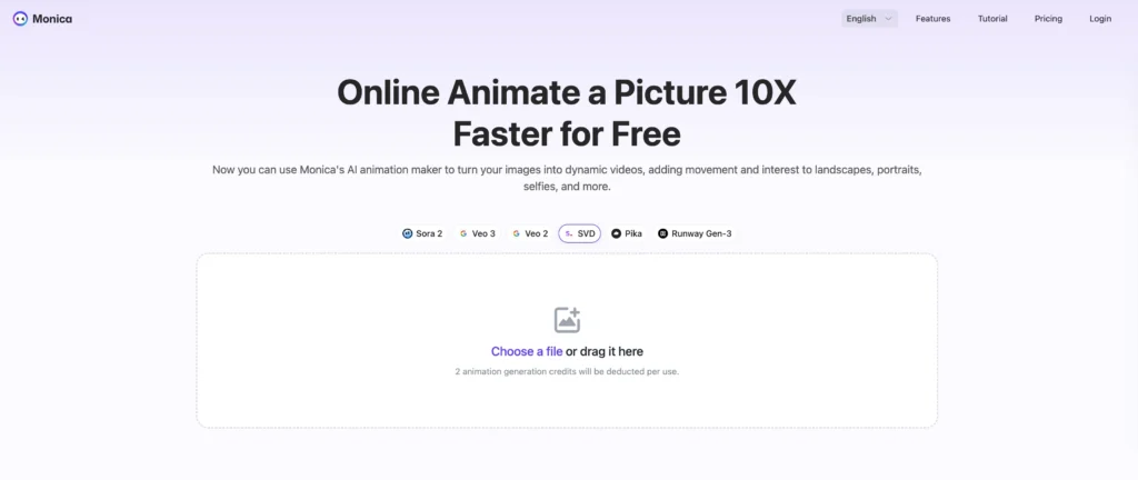 monica ai image animate