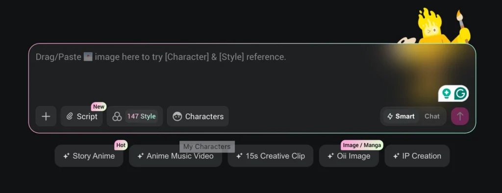 write animation prompt