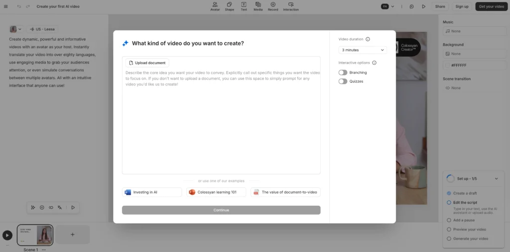 colossyan pdf to video