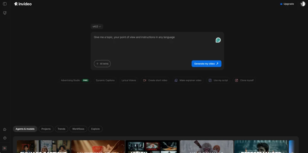 invideo ai explainer video maker